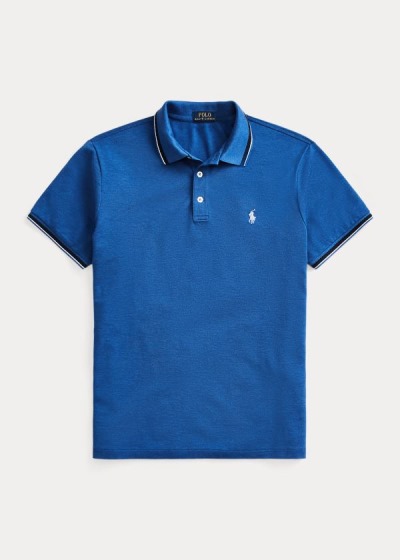 Men's Polo Ralph Lauren Custom Slim Stretch Mesh Polos | 150374UGL